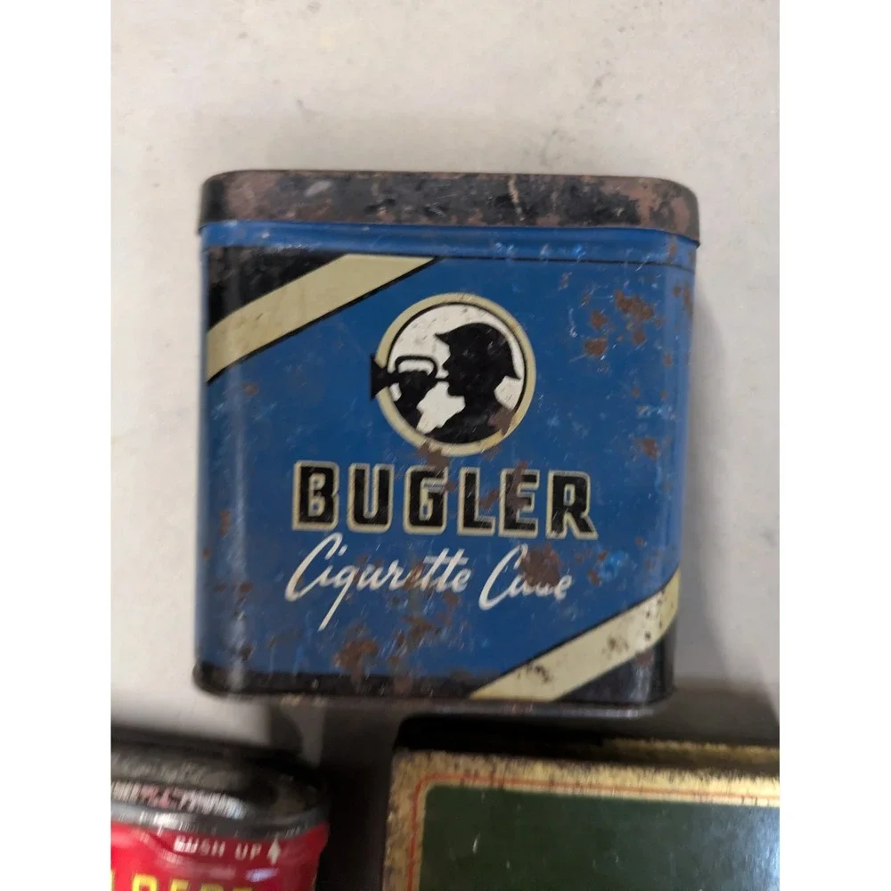 Vintage Prince Albert Bugler Lucky Strike‎ Cigarette Tobacco Tins Lot